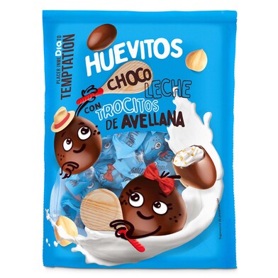 Mini huevos de chocolate rellenos de crema leche y avellana Temptation de Dia bolsa 150 g-0