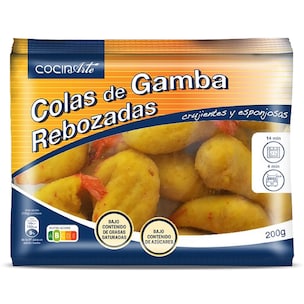 colas de gamba rebozadas 200 g
