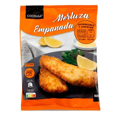 Filete de merluza empanado Cocinarte bolsa 600 g-0 Filete de merluza empanado Cocinarte bolsa 600 g-0