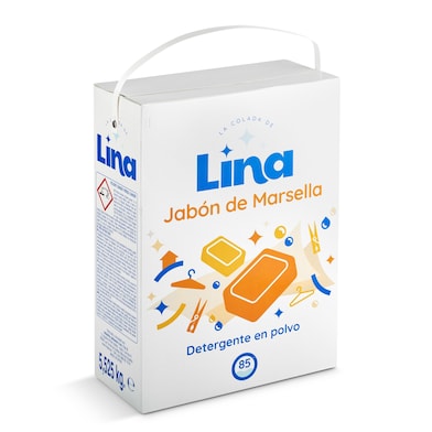 Detergente máquina en polvo marsella Lina caja 85 lavados-0