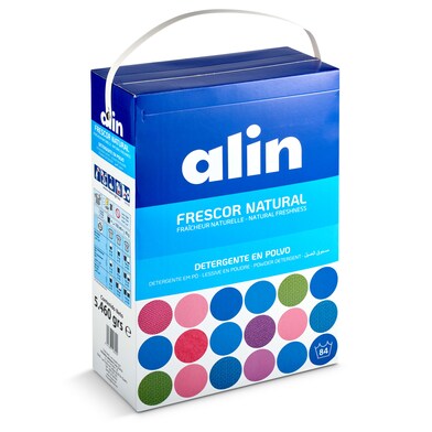 Detergente máquina frescor natural Alin caja 84 lavados-0 Detergente máquina frescor natural Alin caja 84 lavados-0