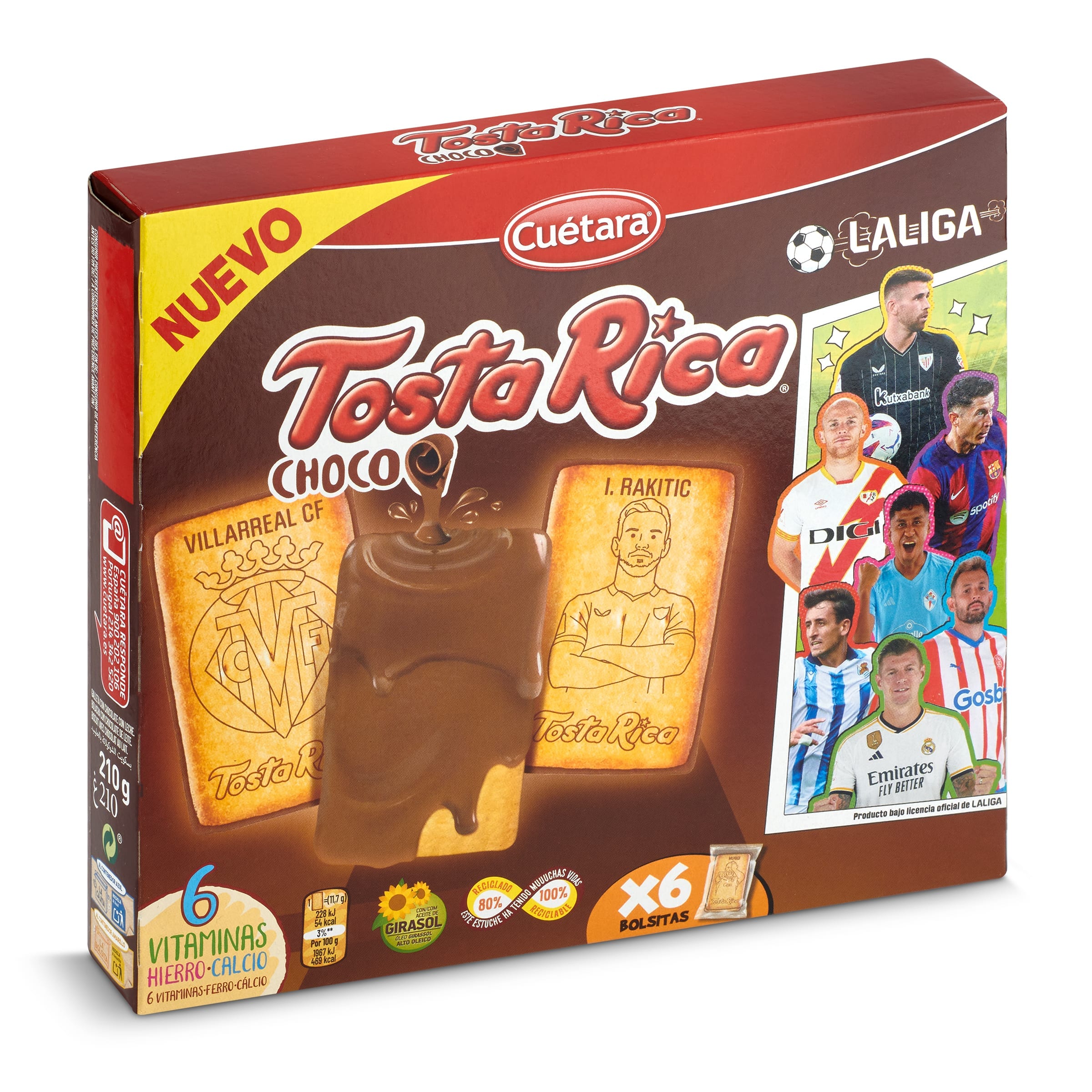 Galleta bañada en chocolate Cuétara Tostarica caja 210 g - Supermercados DIA