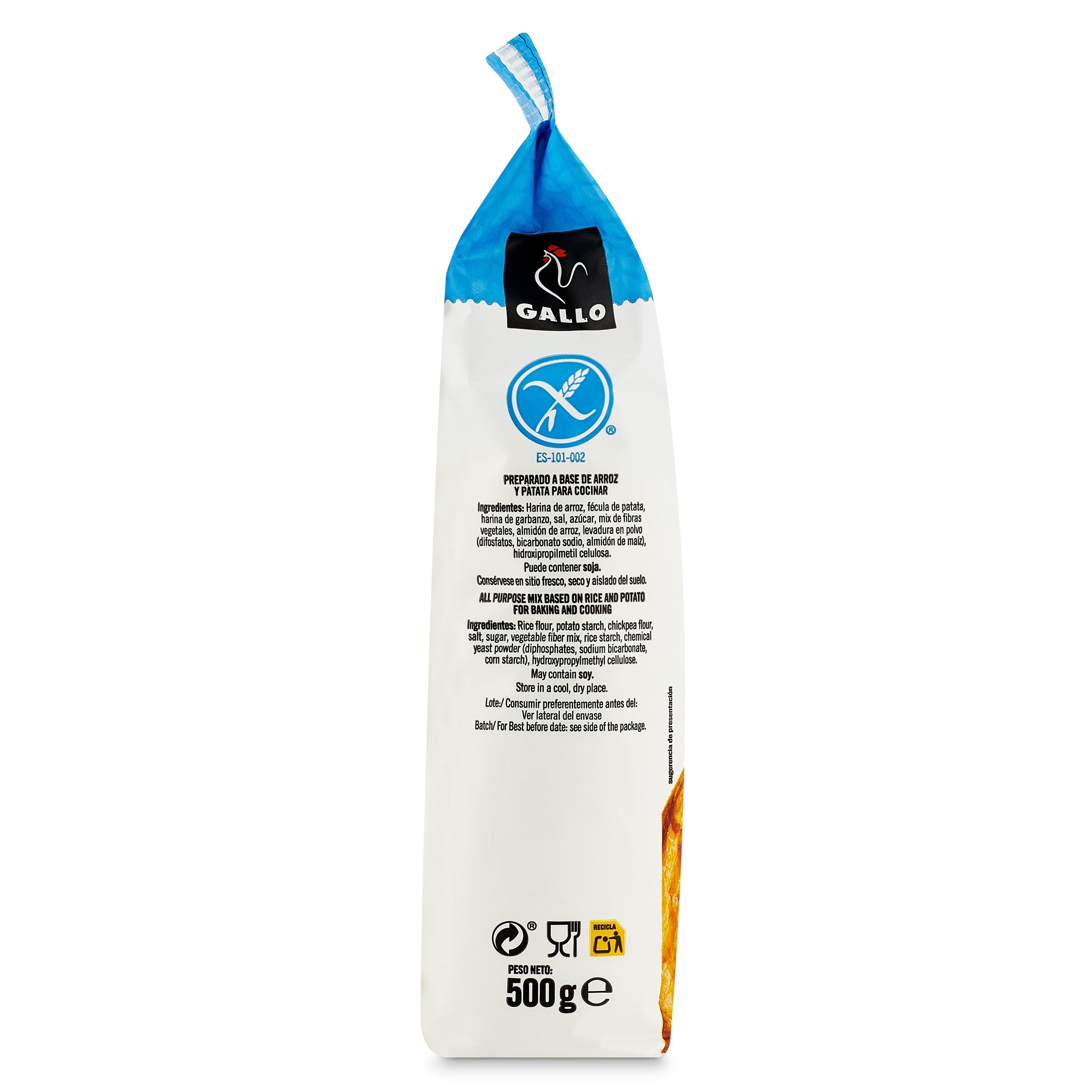 Harina mix sin gluten Gallo 500 g