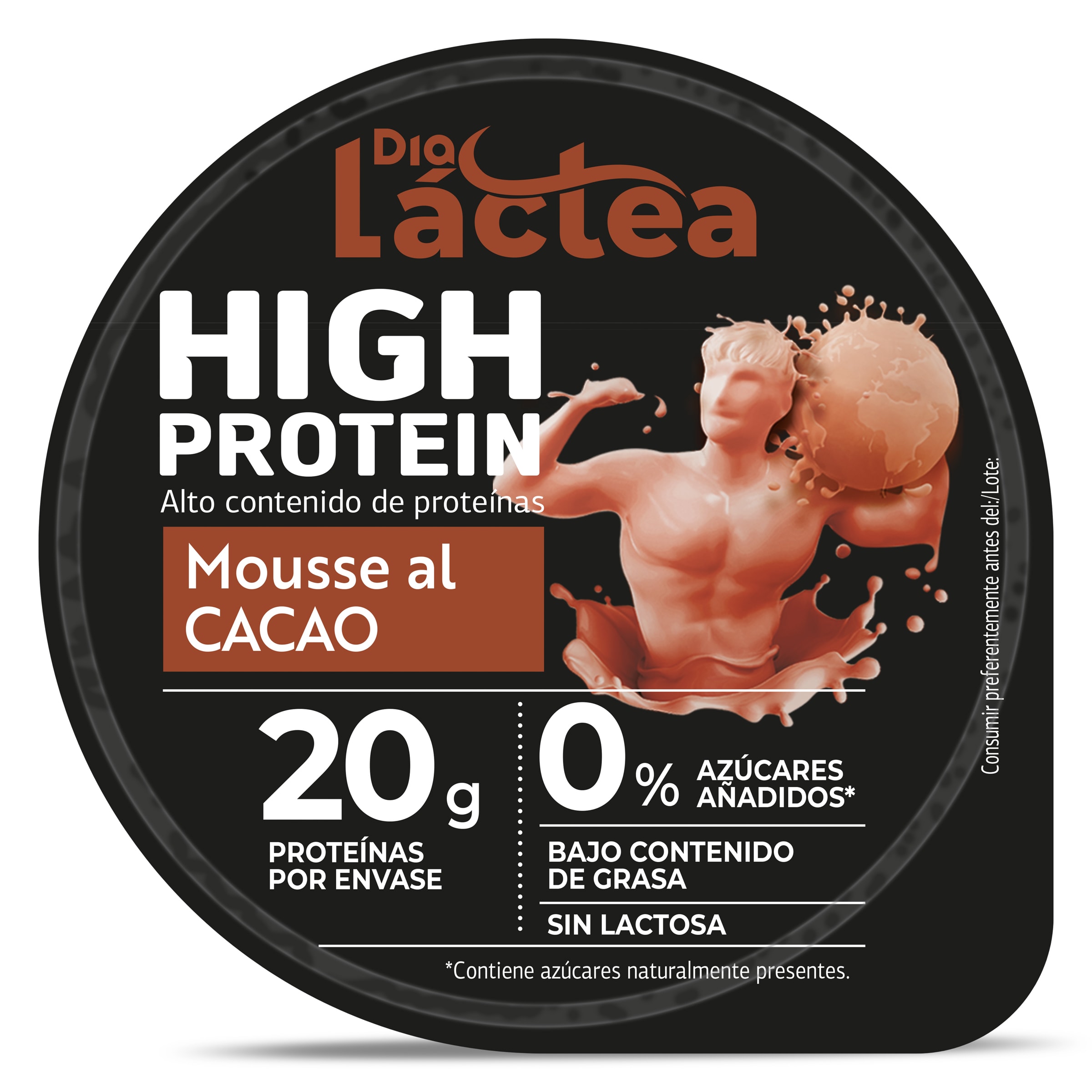 Mousse de cacao alta en proteínas Dia Láctea 200 g
