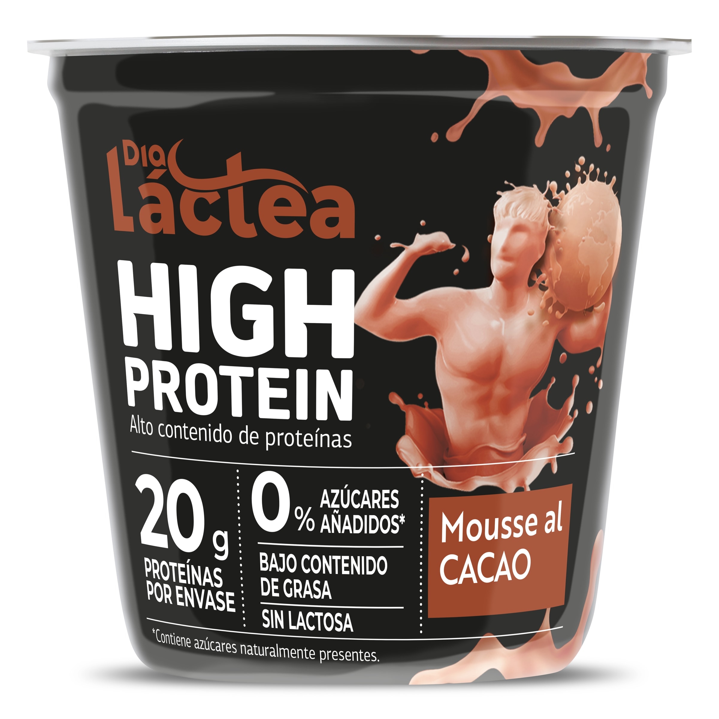 Mousse de cacao alta en proteínas Dia Láctea 200 g