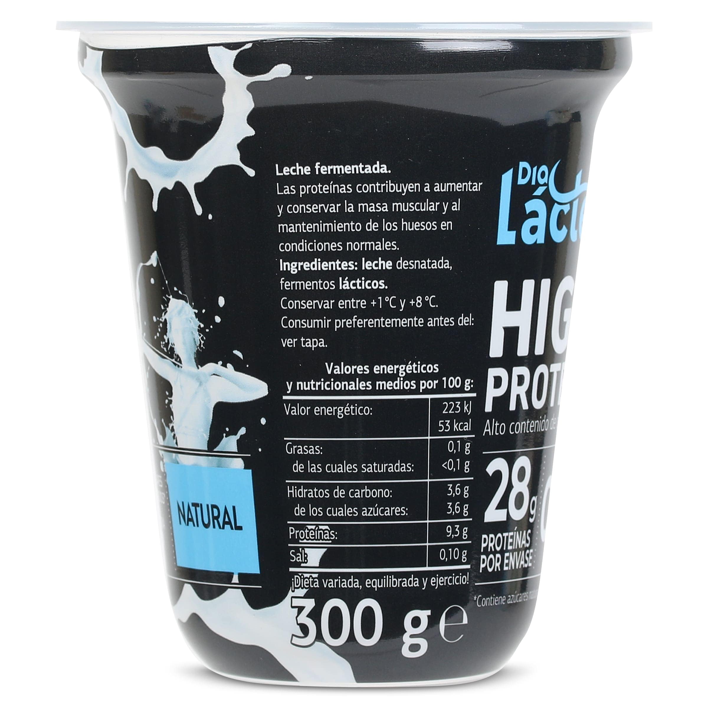 Postre lácteo natural alto en proteína Dia Láctea 300 g