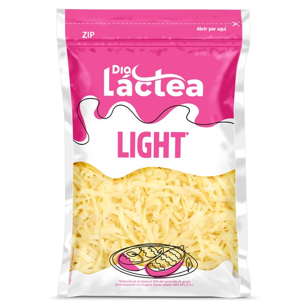 Queso Light Rallado Dia Láctea Bolsa 150 Gr.