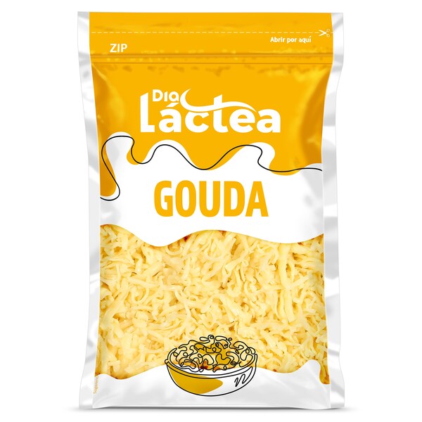 Queso Gouda Rallado Dia Láctea Bolsa 200 Gr.