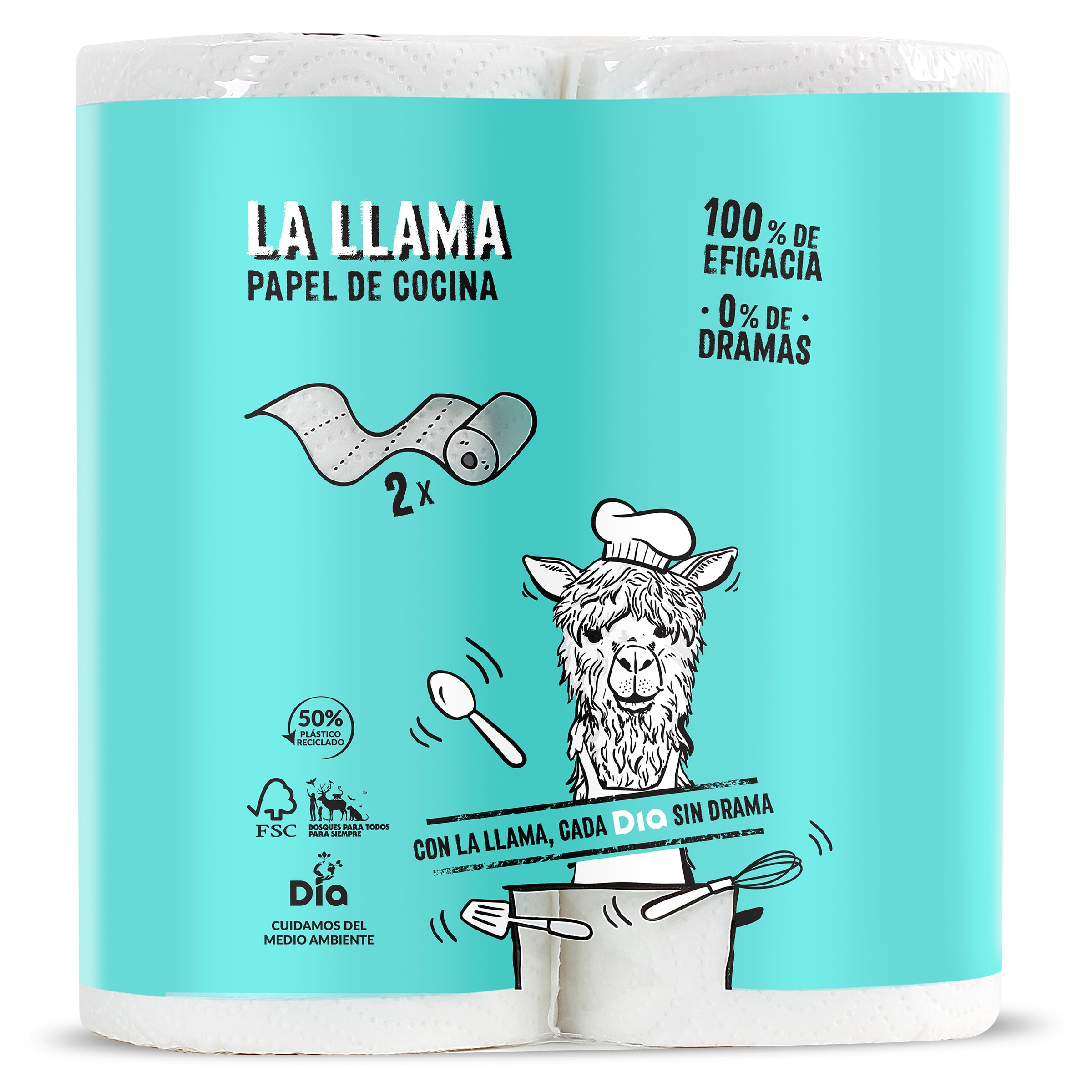Papel de cocina Dia La Llama 2 unidades