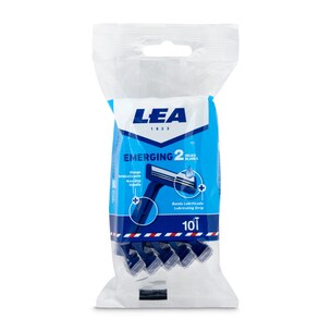 MAQUINILLA LEA DOBLE HOJA DESECHABLE 10 UNIDADES