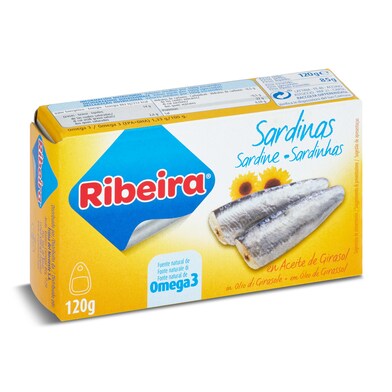 Sardinas en aceite vegetal Ribeira lata 85 g-0