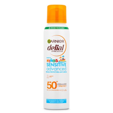 Bruma protectora solar anti-arena infantil spf 50+ Delial spray 150 ml-0