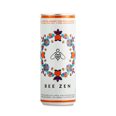 Té peach & honey Bee zen lata 25 cl-0 Té peach & honey Bee zen lata 25 cl-0