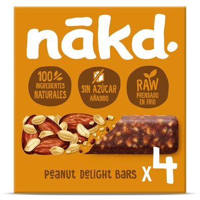 Barritas de fruta y cacahuete Nakd caja 140 g-0 Barritas de fruta y cacahuete Nakd caja 140 g-0