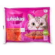 Alimento para gatos selección carnes en salsa Whiskas bolsa 340 g