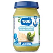 Puré de verduras con pescado Nestlé frasco 190 g