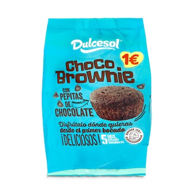 Mini brownies de chocolate Dulcesol bolsa 125 g-0