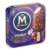 Helado bombón double starchaser 3 unidades MAGNUM   CAJA 216 GR