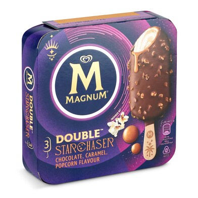 Helado bombón double starchaser 3 unidades Magnum caja 216 g-0 Helado bombón double starchaser 3 unidades Magnum caja 216 g-0