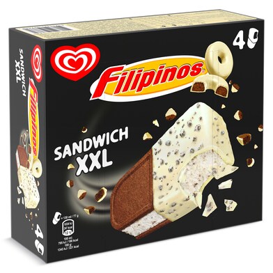 Helado sándwich filipinos XXL 4 unidades Frigo caja 308 g-0