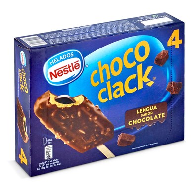 Helado bombón de vainilla con chocolate almendrado choco clack Nestlé caja 345 g-0 Helado bombón de vainilla con chocolate almendrado choco clack Nestlé caja 345 g-0