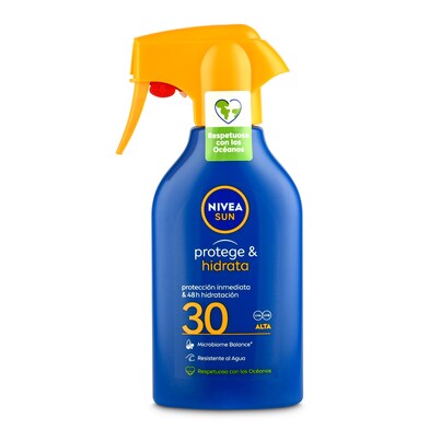 Protector solar protege & hidrata spf 30 Nivea spray 270 ml-0 Protector solar protege & hidrata spf 30 Nivea spray 270 ml-0