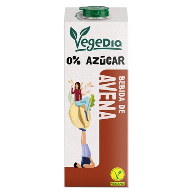 Bebida de avena 0% azúcares Vegedia brik 1 l-1