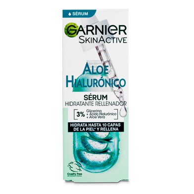 Sérum hidratante con aloe + ácido hialurónico Garnier caja 30 ml-1 Sérum hidratante con aloe + ácido hialurónico Garnier caja 30 ml-1