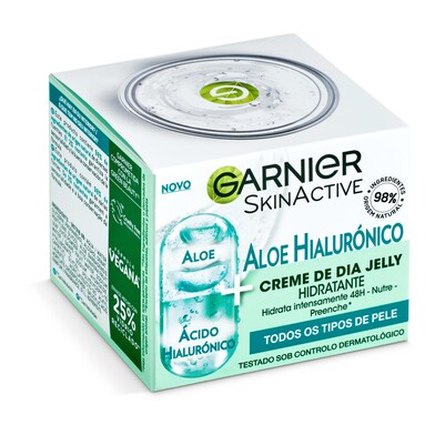 Crema de día hidratante con aloe vera y ácido hialurónico Garnier bote 50 ml-0 Crema de día hidratante con aloe vera y ácido hialurónico Garnier bote 50 ml-0