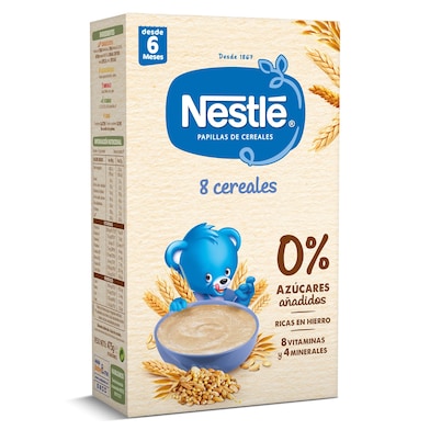 Papilla de 8 cereales Nestlé caja 475 g-0