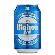 Cerveza sin alcohol Mahou lata 33 cl