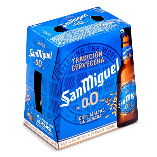 Cerveza 0,0% Alcohol San Miguel Pack 6x25 Cl.