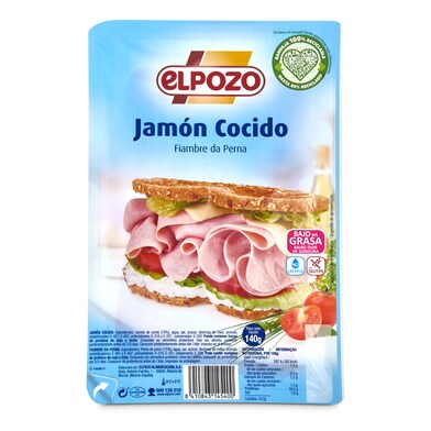 Jamón cocido Elpozo sobre 140 g-0 Jamón cocido Elpozo sobre 140 g-0