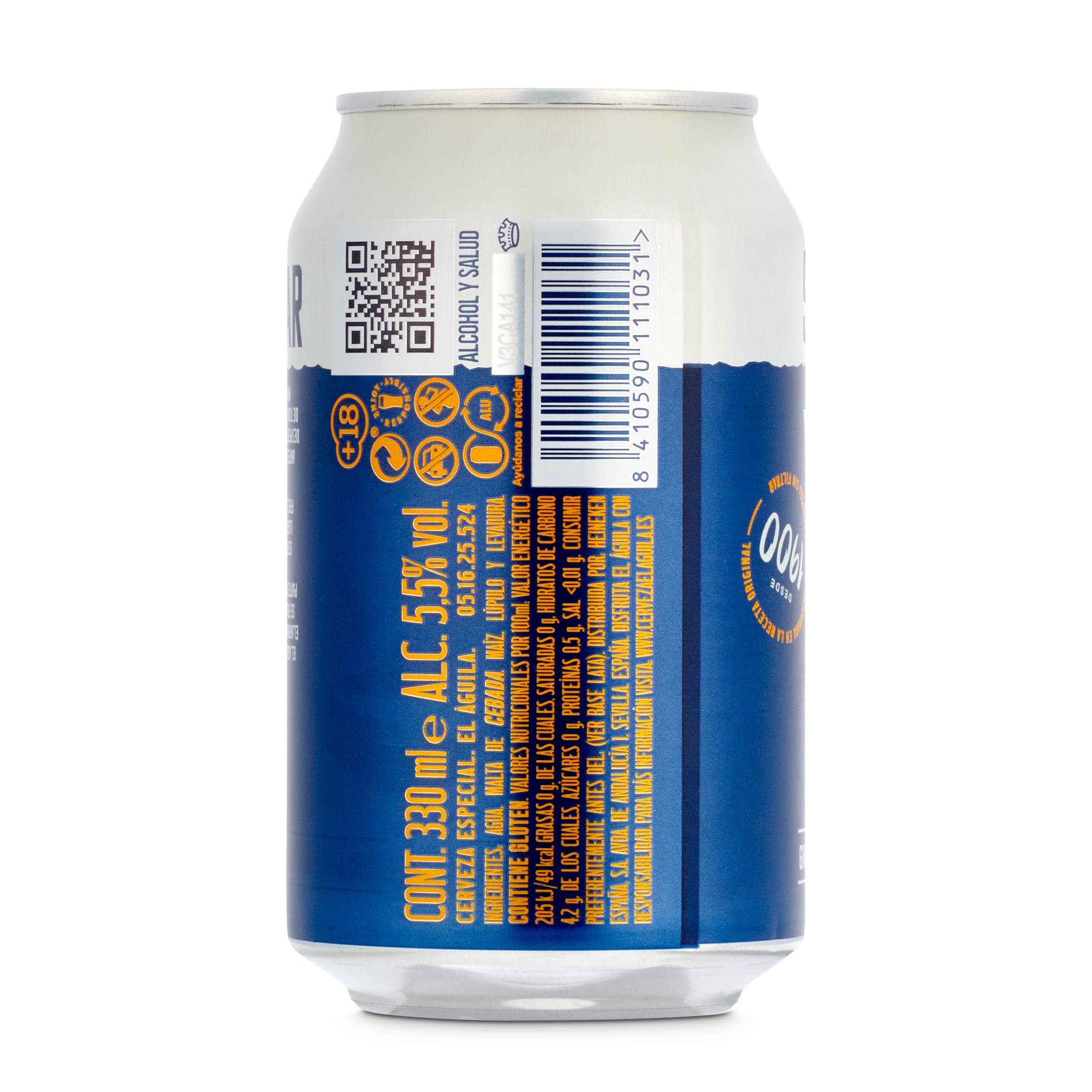 Cerveza sin filtrar El águila 33 cl
