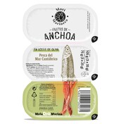 Anchoa del Cantábrico en aceite de oliva Mari Marinera de Dia pack 3 x 25 g