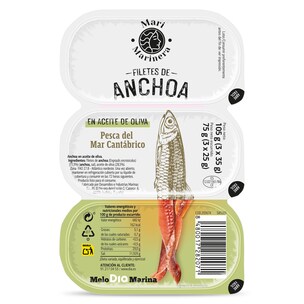 filetes de anchoa en aceite de oliva pack 3 x 25 g
