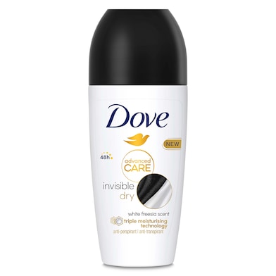 Desodorante roll-on invisible Dove bote 50 ml-0