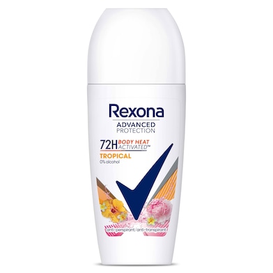 Desodorante roll-on + motionsense tropical Rexona bote 50 ml-0