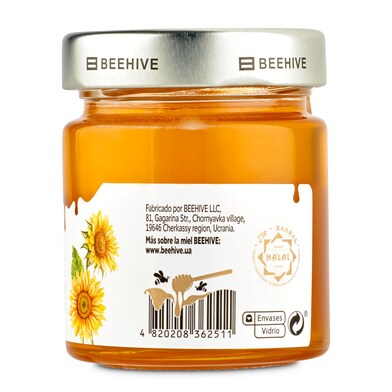 miel natural de girasol Beehive frasco 250 g-1 miel natural de girasol Beehive frasco 250 g-1