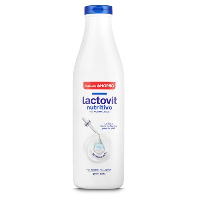 Gel de baño nutritivo original Lactovit botella 750 ml-0