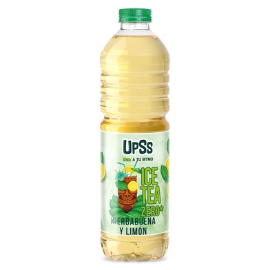 Refresco de té sabor hierbabuena y limón zero Upss Dia botella 1.5 l-0 Refresco de té sabor hierbabuena y limón zero Upss Dia botella 1.5 l-0