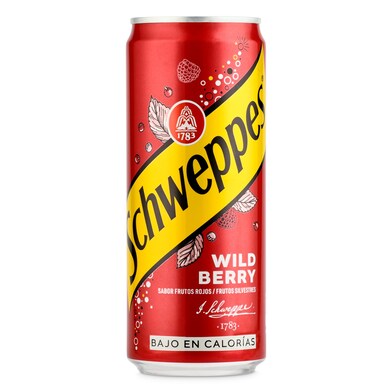 Bebida refrescante sabor wild berry Schweppes lata 33 cl-0 Bebida refrescante sabor wild berry Schweppes lata 33 cl-0