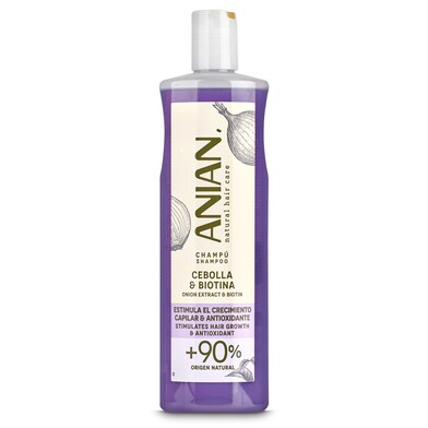 Champú cebolla y biotina Anian bote 400 ml-0