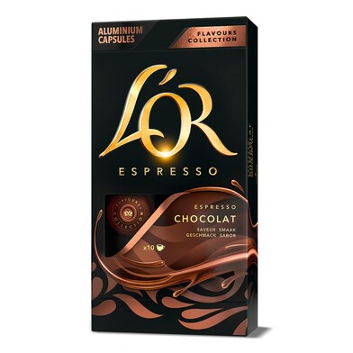 Café en cápsulas espresso chocolate L'Or caja 10 unidades-0 Café en cápsulas espresso chocolate L'Or caja 10 unidades-0