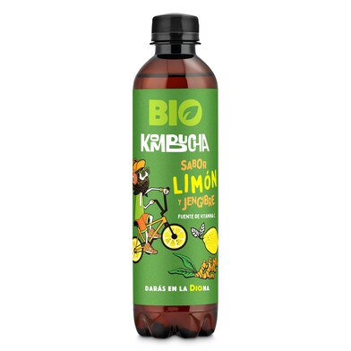 Kombucha sabor limón y jengibre Dia botella 370 ml-0 Kombucha sabor limón y jengibre Dia botella 370 ml-0