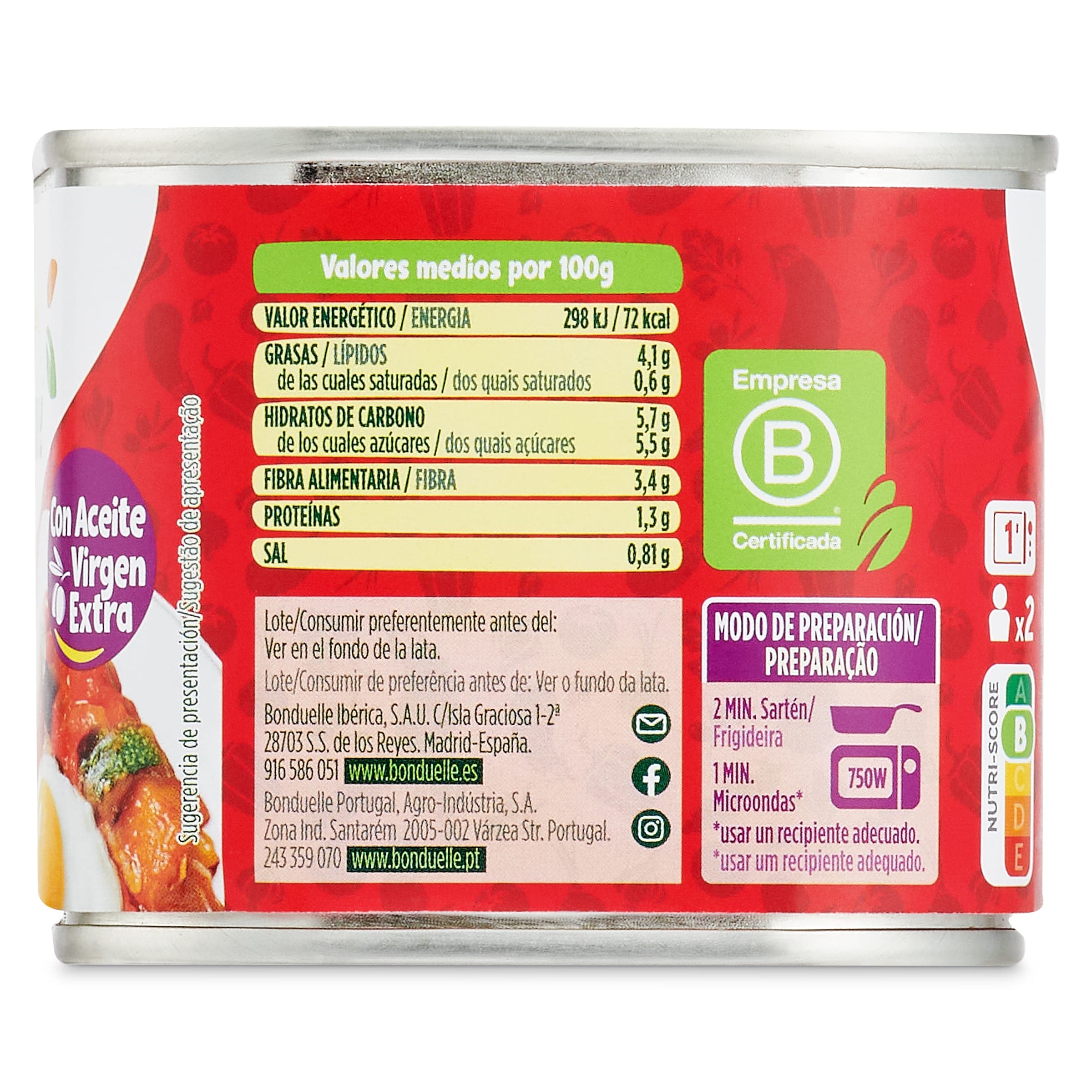 Ratatouille Bonduelle 375 g