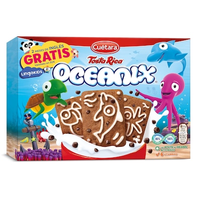 Galletas con pepitas de chocolate oceanix Cuétara Tostarica caja 400 g-0