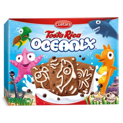 Galletas con pepitas de chocolate oceanix Cuétara Tostarica caja 400 g-0