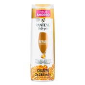 Champú duplo repara y protege Pantene botella 2 x 385 ml