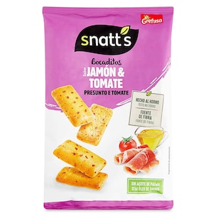 bocaditos sabor jamon y tomate 110 g